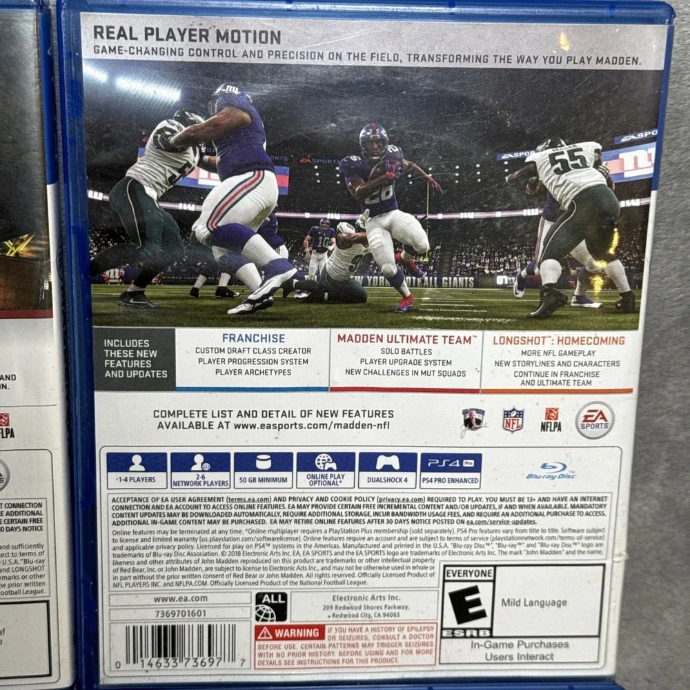 Madden 18, 19, 20‎ And 21 PS4 Lot Mahomes Brady Covers
